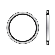 026110 BS 1" (34,3X43X2)  BONDED SEAL NIET CENTREREND